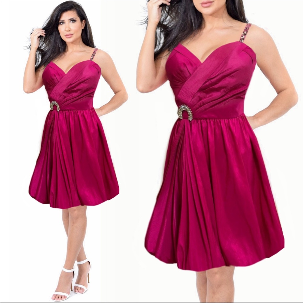 Aspeed Pink Dress Crystal embellished A Line Prom